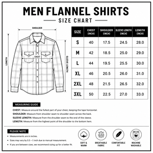 Camisa de Franela a Cuadros Azul Claro para Hombre, Algodón Cepillado, Forro de Invierno, Cierre de Botones, Camisas de Franela Casuales para Hombre - Product Image 6