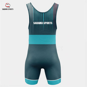 Traje de Lucha Libre Profesional para Hombre, Singlet de Poliéster y Spandex para Competencia, Singlets Juveniles de Lucha Libre con Logotipo Personalizado - Product Image 4