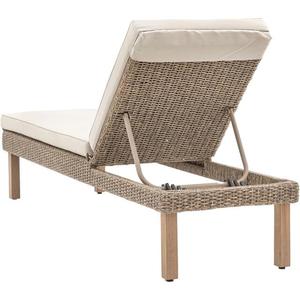 Modern Outdoor Sun <b>Lounger</b> Rope Chaise Daybed for Hotel & Garden Use Patio Poolside Leisure Chair with <b>Cushions</b> - Product Image 2