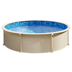 Rivestimento per Piscina Fuori Terra da 24 Piedi, Design Unibead, Altezza Parete 52 Pollici, Struttura in Acciaio Standard per Piscine Fuori Terra - Product Image 5
