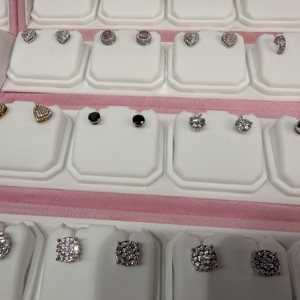 High Quality 14K 10K White Gold Fine Stud <b>Earrings</b> Lab Grown Diamond IGI Certified Stud Hip Hop Cute <b>Hook</b> <b>Earrings</b> for Unisex - Product Image 2