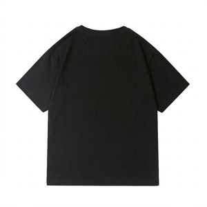 เสื้อยืดกีฬาผู้ชายไซส์ใหญ่พิเศษ ปรับแต่งได้ ขายส่ง สไตล์ลำลอง สีดำ สีขาว ทรงหลวม ผ้าทอ เป็นมิตรกับสิ่งแวดล้อม สีพื้นเรียบ ด้านหน้าเรียบ - Product Image 2