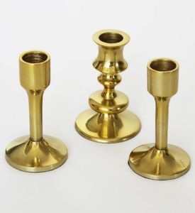Modern Tapered <b>Silver</b> Metal <b>Candlestick</b> Holders (Set of 3) Designed with sleek, slender stems that flare into sturdy bell bases - Product Image 5