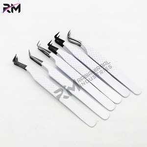 RMI แหนบขนตาสแตนเลสแบบปลายแหลมสีดำถึงสีขาว - Product Image 5