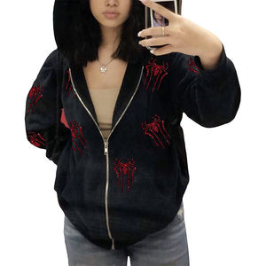 Sweat-shirt à capuche en polaire pour homme, veste décontractée à fermeture éclair sur le devant, vêtements d'hiver - Product Image 3