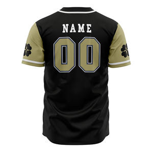 Maillot de baseball uni à col en V, personnalisable avec logo et nom imprimés numériquement, pour homme - Product Image 3