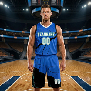 Prix de gros, uniforme de basket-ball pour hommes, haute qualité, confortable, respirant, 100% polyester, sans manches, séchage rapide, unisexe - Product Image 1