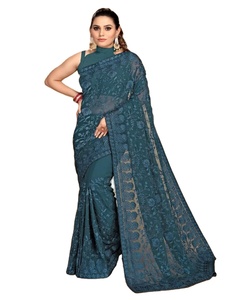 Banarasi Saree avec chemisier femmes portent des dames fête Festival vêtements quotidiens doux coton soie Sari en gros bas prix vêtement - Product Image 1