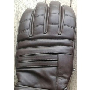 Top qualité noir couleur nouveau style hiver en cuir véritable moto gants imperméables pour hommes prix de gros USA 2023 - Product Image 3