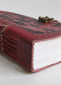 Wholesale high class leather <b>notebook</b> Handmade embossed celtic cross <b>blank</b> leather <b>notebook</b> - Product Image 4