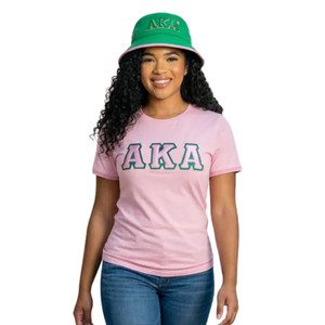 Sombrero de Pescador Verde y Rosa con Malla Flexible, Letras Bordadas, Ligero y Transpirable, para Mujer, Uso en Exteriores - Product Image 2