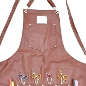 Factory Direct Premium Quality Barber <b>Aprons</b> Durable Soft Fabric Salon Adjustable Neck Closure Barber <b>Aprons</b> - Product Image 6