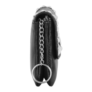 <b>Smart</b> Range Leather Ladies Genuine Lambskin Soft Napa Leather Coin Purse Black Diamond Studded Zip Key Pouch Small <b>Wallet</b> - Product Image 3
