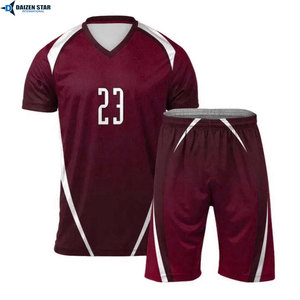 OEM Custom Volleyball Jersey Set Moisture Wicking Breathable Training Match Uniform - Product Image 4