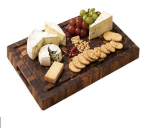 Ha Le Timeless Kitchenware Portable Rectangular Wooden Tray Classic Style Commercial Household Living Room Tea Cup BBQ <b>Breakfast</b> - Product Image 2