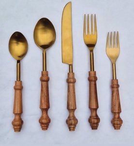 Excellent Style <b>Flatware</b> Set 18/8 Stainless Steel Durable Mirror Polish Premium Resin Handle Dinnerware Tableware Cutlery Set - Product Image 4