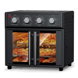 PlumChef Forno a Convezione Multifunzione da 29,5 Litri per 6 Fette, Friggitrice ad Aria da 1700W, Forno da Appoggio con Porta Francese - Product Image 1