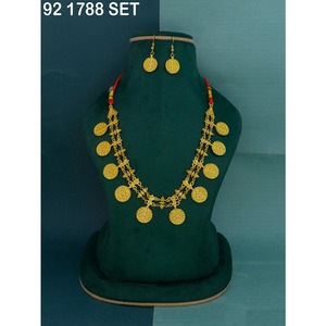 Joyería de Imitación Mahavir, Juego de Joyería Étnica Geométrica Chapada en Oro para Mujer, Regalo de Boda, Compromiso, Fiesta, Aniversario - Product Image 5