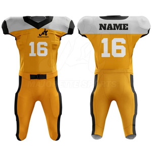 Uniforme de football américain, maillot et pantalon à séchage rapide, design léger, vêtements de sport d'entraînement, tenue pour joueur adulte - Product Image 3