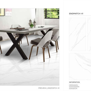 Carreaux de porcelaine émaillée polie modernes 60x120cm 600x1200mm 24x48 pouces, carreaux de sol haute brillance pour salles d'exposition, espaces commerciaux et bureaux - Product Image 1