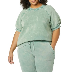 Novedades en Ropa de Moda Primavera para Mujer, Conjunto de Sudadera con Capucha y Pantalones Cortos con Lavado Ácido, Conjunto de Pantalones Cortos con Lavado Ácido para Mujer a Precio Económico - Product Image 3
