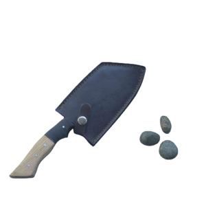 Juego de Cuchillos de Chef Profesional de Cuatro Piezas, Hoja de Acero al Carbono Forjada a Mano, Mango de Madera, Ligero, Multifuncional y de Precisión - Product Image 2