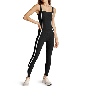 Combinaison de yoga taille haute pour femme, justaucorps de sport sans couture, tenue athlétique en Spandex et Polyester pour la course à pied - Product Image 5
