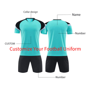 Wholesale Custom Plain Color Soccer Uniforms High Elasticity Moisture Wicking Football Jerseys Teamwear Referee Uniforms 100% - Product Image 4