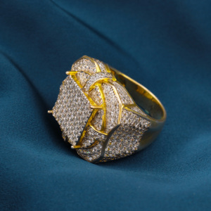 Boucle de ceinture en argent 925 avec diamants de laboratoire, style hip-hop de luxe, entièrement sertie, accessoire de bijouterie pour homme, qualité supérieure - Product Image 1