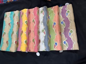 Jacquard Brocade Fabric Floral Woven Pattern Polyester <b>Silk</b> Blend Dress Saree Upholstery <b>Curtain</b> Textile Material - Product Image 5