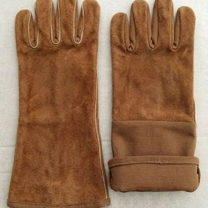 Guantes de Seguridad de Cuero con Puño Largo para Soldadura, Chimenea, Barbacoa y Horno - Product Image 1