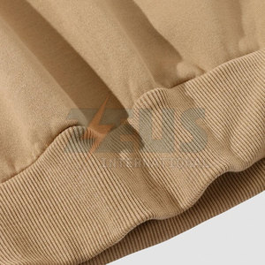 Wholesale Custom Logo Printed <b>Men</b> Sweatshirts Cotton Blended Loose Crew Neck Oversize <b>Pullover</b> - Product Image 5