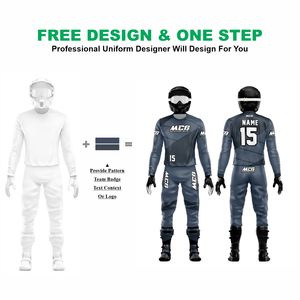 Vêtements de course en tissu extensible de haute qualité, élégants, imprimés par transfert thermique DTF, pour moto tout-terrain, VTT et motocross - Product Image 2