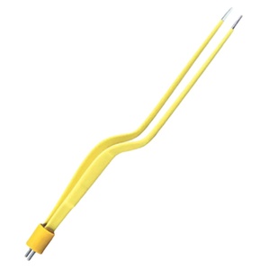 Pinzas bipolares manuales Ariston de 20 cm, tipo bayoneta, de acero inoxidable, juego de instrumentos, pinzas bipolares tipo bayoneta azules en venta - Product Image 3