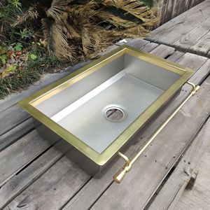Luxury <b>Apron</b> Front Brass <b>Kitchen</b> Sink Handmade Spacious Basin Heavy Duty Design For Premium Residential <b>Kitchen</b> Projects - Product Image 5