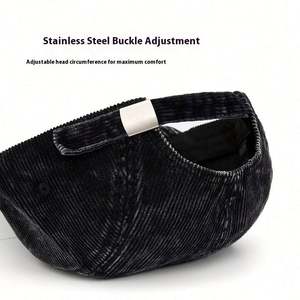 Gorra de Béisbol Americana Vintage Otoño Invierno 2025, Gorra de Pana de Ala Corta a la Moda para Hombre y Mujer - Product Image 4