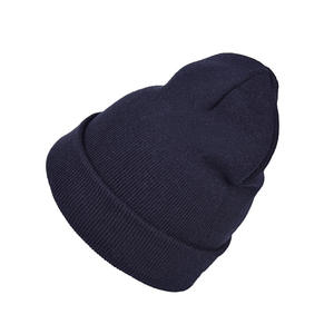 Wholesale 100% Acrylic Warm Knitted Beanie Hats Customized Embroidered Logos <b>Winter</b> Knit Beanie <b>Cap</b> Adult - Product Image 4