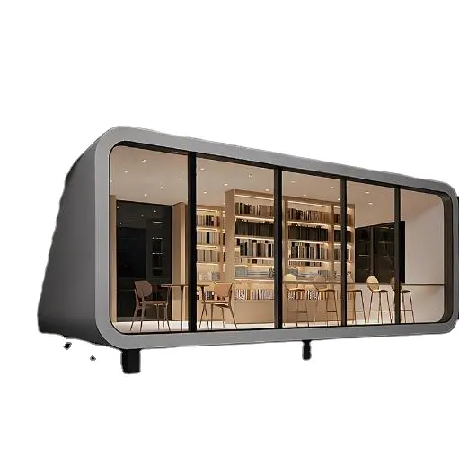 Casa contenedor de lujo de China, diseño moderno, panel sándwich de acero de alta calidad, listo para usar, casa pequeña para el hogar, Oficina al aire libre
