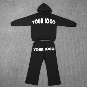 Custom Logo Women Tracksuit Blank Casual <b>Zip</b> Hoodies and Sweatpants 2 Piece Sets for Women Apparel Clothing Manufacturers - Product Image 2