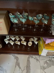 แก้วไวน์ทรงรีทำมือจากเปลือกหอยธรรมชาติ  น้ำหนักเบา เป็นมิตรกับสิ่งแวดล้อม  งานศิลปะพื้นบ้าน  แก้วเปลือกหอย  สำหรับค็อกเทล บาร์ ร้านอาหาร งานแต่งงาน - Product Image 2