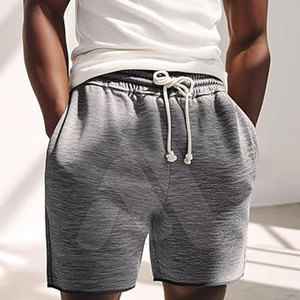 Soldes en ligne : Nouveaux shorts pour hommes, design unique 2026, légers, 100 % coton, couleur unie, décontractés, séchage rapide, avec cordon de serrage. - Product Image 3