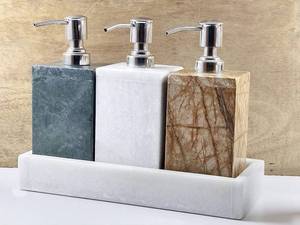 Factory Wholesale Portable Resin <b>Bathroom</b> <b>Accessories</b> <b>Set</b> Modern Resin Soap Dispenser by Curio Craft - Product Image 6