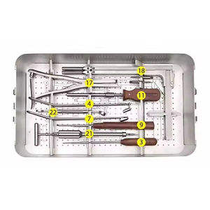 Juego de instrumentos manuales para fragmentos pequeños para traumatismos, con sistema de bloqueo autorroscante, duradero, para agarre de columna vertebral, quirúrgico GS-DF-0010 - Product Image 5
