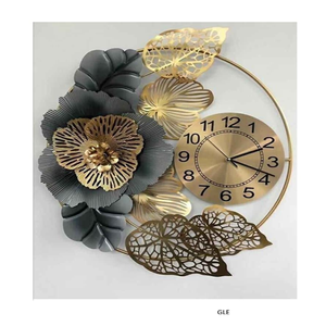 Metal wall <b>clocks</b> for antique home decor with silent sweep movement and elegant numbers for wall decoration use - Product Image 1