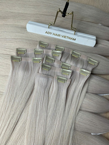 Extensiones de Cabello Ady Premium, Cabello Humano Vietnamita Remy, Extensiones de Cabello con Clip al por Mayor, Extensiones de Cabello con Clip Invisibles y Sin Costuras - Product Image 2