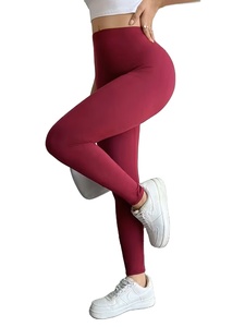 Women's High-Waisted Thermal Breathable Soft <b>Shaping</b> <b>Leggings</b> Solid Color Casual Pants with Stretchy Comfort - Product Image 3
