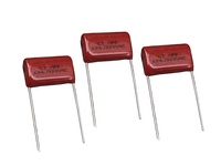 Condensateur à film métallisé MPP CT CBB21/CBB22 avec revêtement en résine époxy 250/400/630VDC 0,01~3,3uF -40~+105°C, emballage en vrac, certifié RoHS