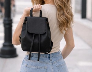 High Quality Genuine Leather Mini <b>Backpack</b> Small Real Hide Leather Daypack Custom Logo <b>Women</b> <b>Travel</b> Rucksack LMBP-0003 - Product Image 1