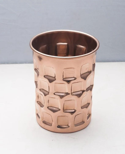 Premium Pure Copper <b>Drinking</b> Water Glass Luxury Design <b>Metal</b> Tumbler for Home Kitchen Restaurant and Hotel - Product Image 5