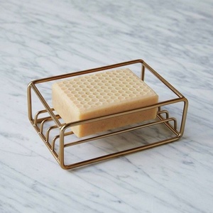 Modern Elevated Wire <b>Soap</b> Rack Metal <b>Soap</b> Dish Bathroom <b>Soap</b> <b>Holder</b> Decorative Countertop Bath Organizer blue not rust coated - Product Image 6
